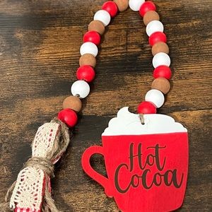 Handmade Hot Cocoa Beaded Tassel